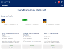 Tablet Screenshot of dentamed.cz