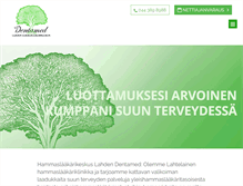 Tablet Screenshot of dentamed.fi